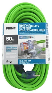 50Ft 12/3 Sjtw Gree Outdr Ext Cord