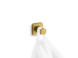 1-Hook Robe Hook in Vibrant® Brushed Moderne Brass