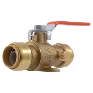 3/4 in. DZR Brass Push 200# Ball Valve