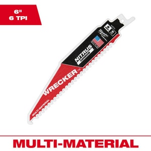 6 in. 6 TPI Reciprocating Saw 1-Piece (Pack of 1)