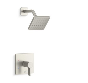 One Handle Single Function Shower Faucet in Vibrant Brushed Nickel (Trim Only)