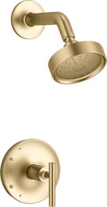 One Handle Single Function Shower Faucet in Vibrant® Brushed Moderne Brass (Trim Only)