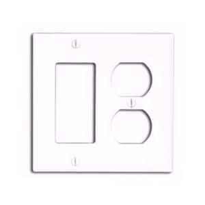 2-Gang Standard Size Wall Plate in White