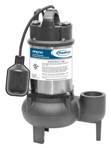 1/2Hp Ci/Ss Sew Pump W/ Teth Swch