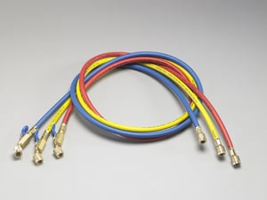 60 Hose W/ Bv Red. Yell Blue 3Pk