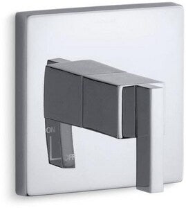 Single Handle Volume Control Valve Trim in Polished Chrome