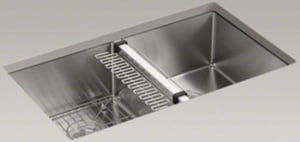 *Strive Uc 2Eb Sink W/ Bsn Rack Ss