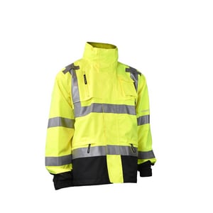 L Size Heavy Duty Front Zip Raincoat