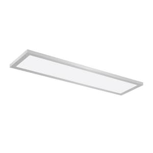 1 x 4 ft. LED Flat Panel Fixture in Brushed Nickel