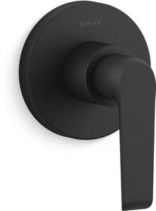 Single Handle Diverter Valve Trim in Matte Black