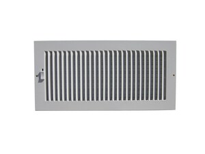 14 x 6 in. Residential Ceiling & Sidewall Register in White 1-way Steel