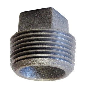 3/4 Blk Ci Cored Sq Hd Plug