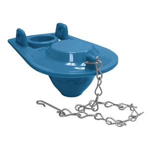 Blue Vinyl Flapper W/Chain