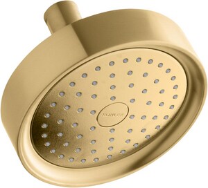 Single Function Showerhead in Vibrant® Brushed Moderne Brass