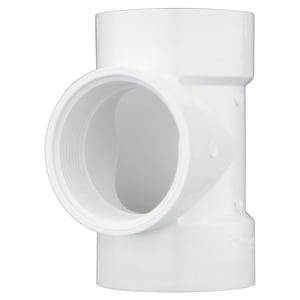 3 Pvc Dwv Flush Co Tee