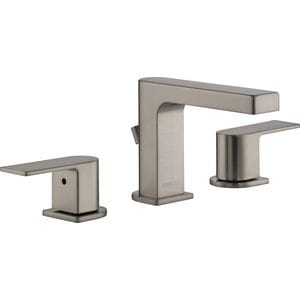 Two Handle Widespread Bathroom Sink Faucet in Brushed Nickel