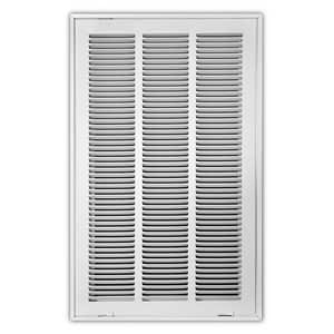 14 x 25 in. Residential Return Grille White Steel