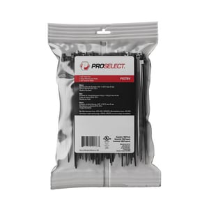 7-1/2 Blac Proselect C/Tie 100Pk