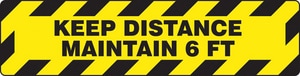 Keep 6Ft Distance Sign