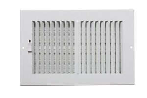 16 x 4 in. Residential Ceiling & Sidewall Register in White 2-way Steel