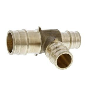 1 x 3/4 x 3/4 in. F1960 Brass PEX Reducing Tee