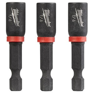 1/4 X 1-7/8 Impact Mag Nut Drv 3Pk