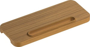 12 in. Rectangular Shower Shelf in Teak