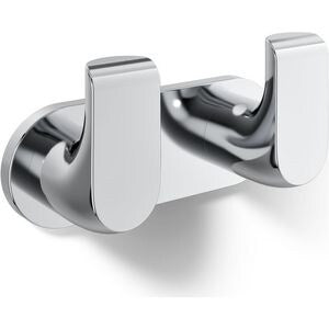 2-Hook Robe Hook in Polished Chrome