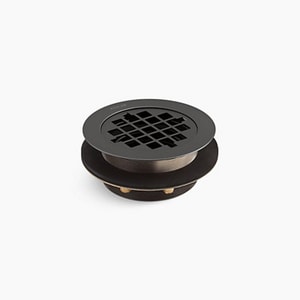 2 in. Inside Caulk Bronze/Brass Black Shower Drain
