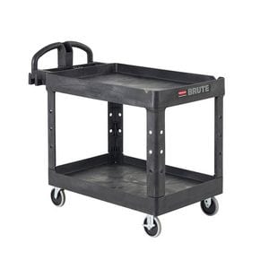 Hvy Duty Utl Cart 2 Shelf Blac