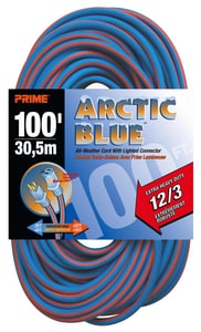 100Ft 12/3 Sjeow Blueoran Ext Cord