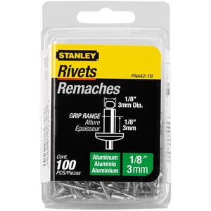 Rivet Alum 1/8 X 1/8 100Pk