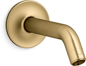 8-3/8 in. Shower Arm and Flange in Vibrant Brushed Moderne Brass