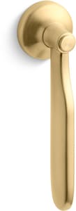 Right and Left-Hand Trip Lever in Vibrant Brushed Moderne Brass