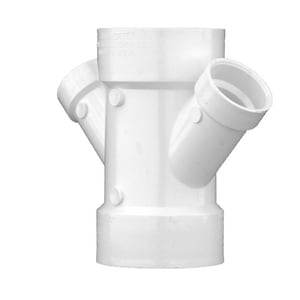 3X3X1-1/2X1-1/2 Pvc Dwv Dbl Wye