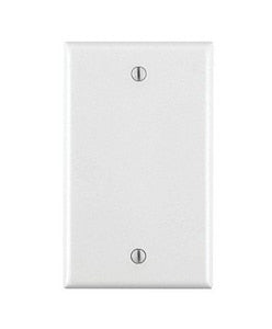 1-Gang Blank Standard Wall Plate in White