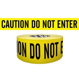 3X1000 Barr Tape No Enter Yell