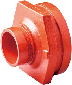 6X2-1/2 Ptd Grv Conc Red 50