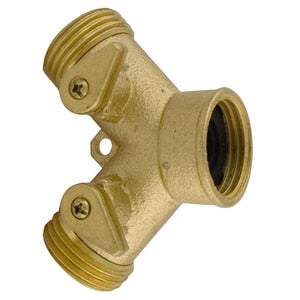 Bagd Brs Hose Wye W/ Shutoff