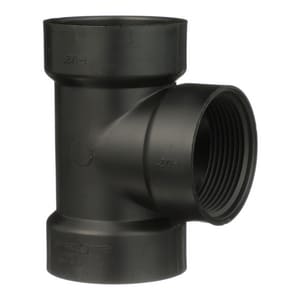 1-1/2 Abs Dwv Flush Co Tee