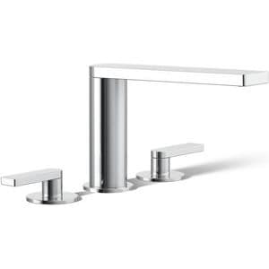 Two Handle Roman Tub Faucet in Polished Chrome