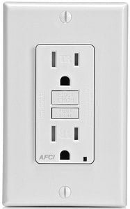 Arc Fault Out Tamper Res Whit 15A