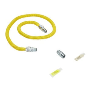 4 ft. Male x Female Gas Appliance Connector Kit in Yellow
