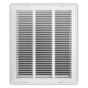 16 x 20 in. Residential Return Grille White Steel