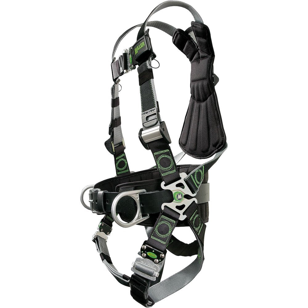 Miller by PIP Prem Body Harn DUALTECHF/B/S Ring Quik-connect