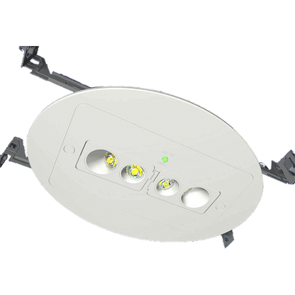 Best Lighting Pivotable 2-HD Recess LED Emergency Unit Black (REMB)