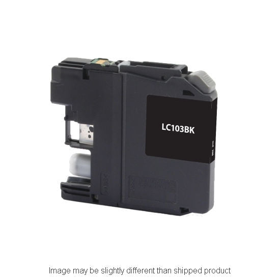Compatible Brother LC103 High Yield Black Ink, 600 pages, OEM LC103BK (ITC RPLBRLC103BK)
