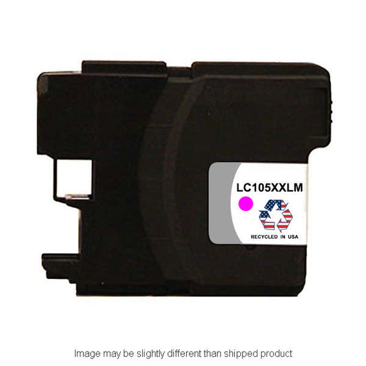 Compatible Brother LC105 Extra High Yield Yellow Ink, 1,200 pages, OEM LC105Y (ITC RPLBRLC105Y)