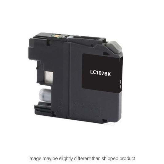 Compatible Brother LC107 Extra High Yield Black Ink, 1,200 pages, OEM LC107BK (ITC RPLBRLC107BK)