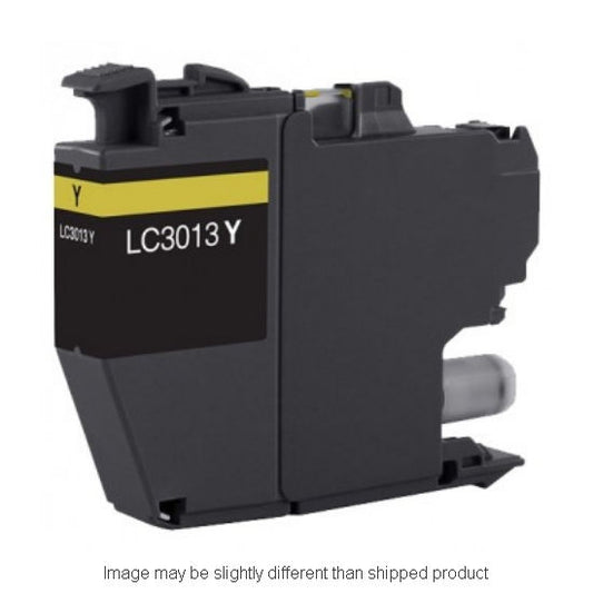 Compatible Brother LC3013 High Yield Yellow Ink, 400 pages, OEM LC3013Y (ITC RPLBRLC3013Y)